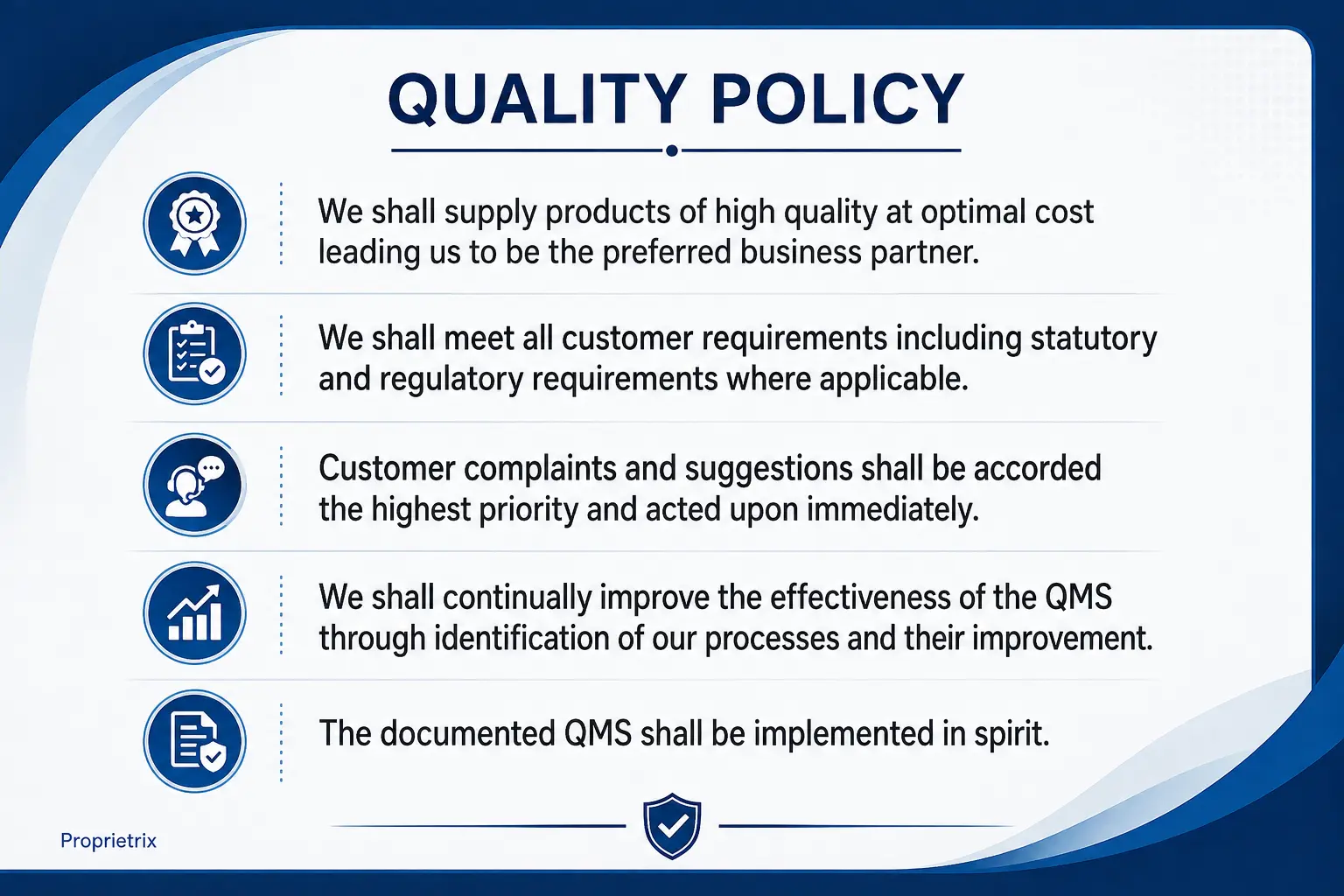 Quality Policy